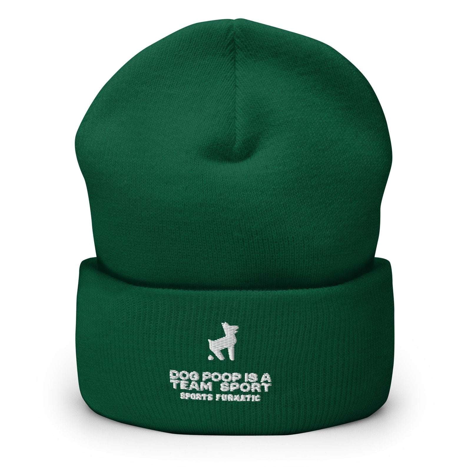 Sports Furnatic's Green DPTS Beanie with white embroidery-Printful Product